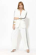 Ivory Euro Pintuck Spot Pant