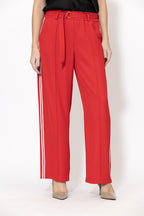 Red Euro Pintuck Sport Pant