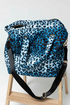 Blue Animal Quilted Tote Bag