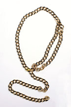 Black and Gold Chain Belt - SALE