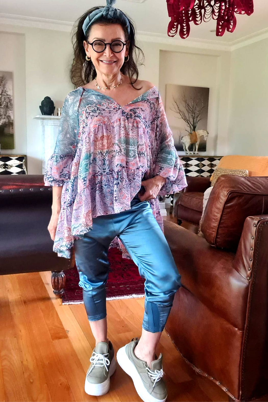 Lilac Tiered Blouse - FINAL SALE