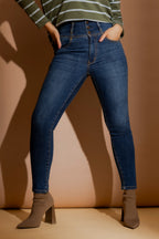 Mid Denim Corset Miracle Jean Mid Denim