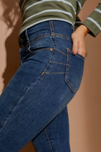 Mid Denim Corset Miracle Jean Mid Denim
