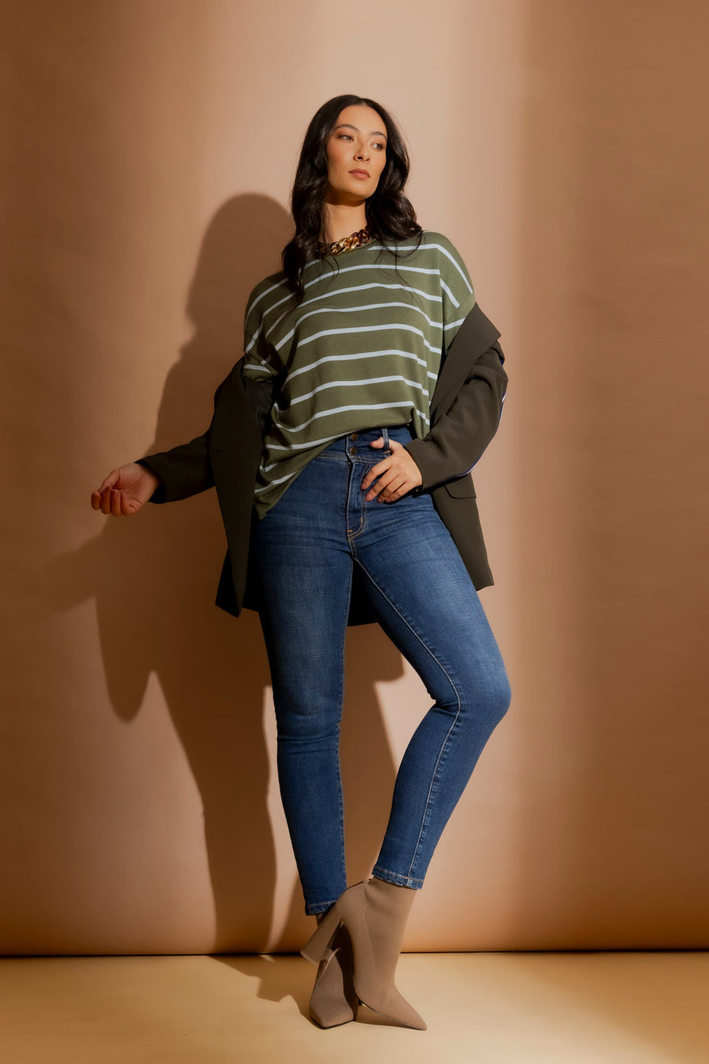 Mid Denim Corset Miracle Jean Mid Denim