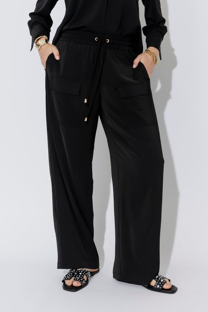 Black Luxury Cargo Pant