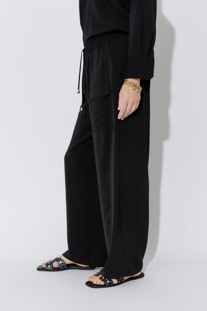 Black Luxury Cargo Pant