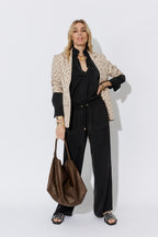 Black Luxury Cargo Blogger Shirt