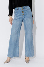 Light Denim Button Front Jean