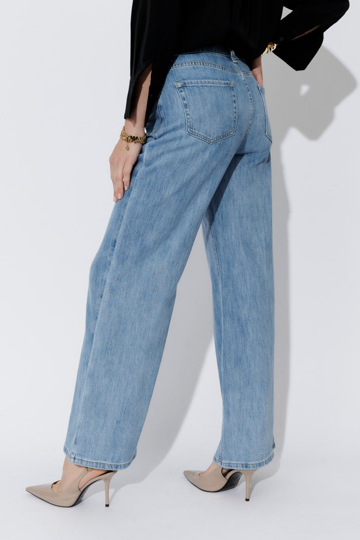 Light Denim Button Front Jean