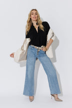 Light Denim Button Front Jean