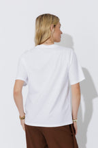 White Cotton Pearl T-Shirt