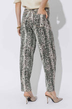 Snake Denim Barrel Jean