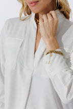 Ivory Luxury Cargo Blogger Shirt