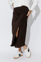 Chocolate Drape Skirt