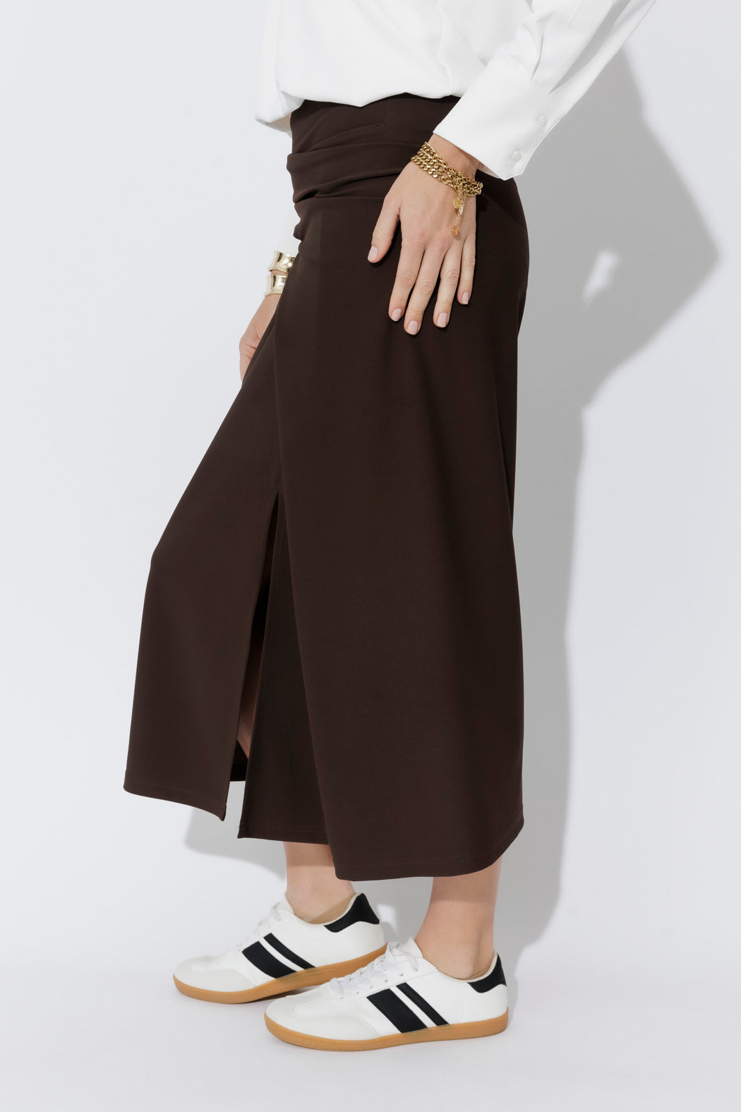 Chocolate Drape Skirt