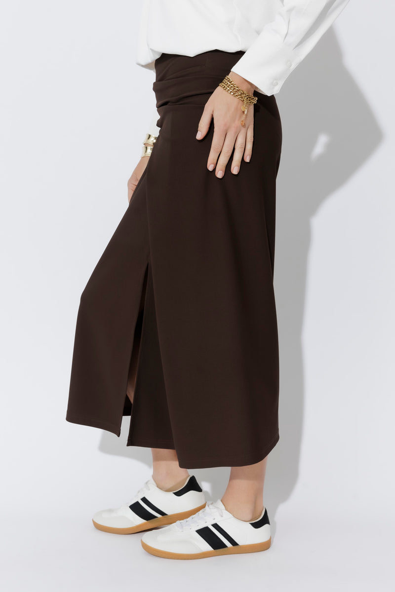 Chocolate Drape Skirt