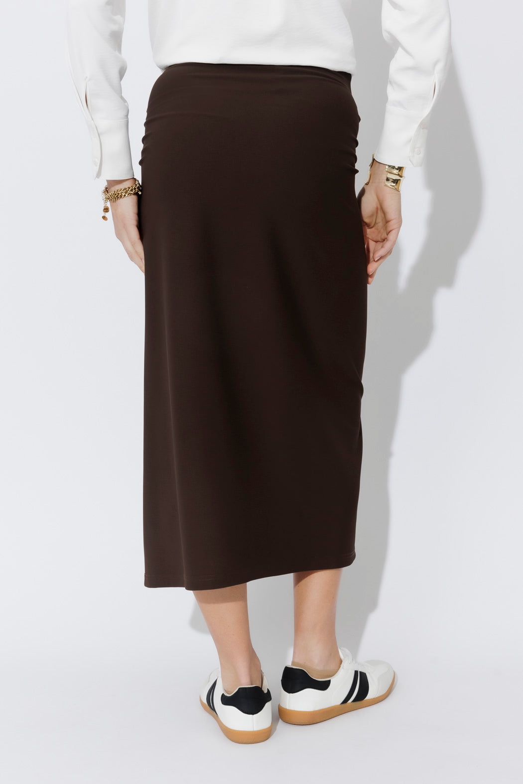 Chocolate Drape Skirt