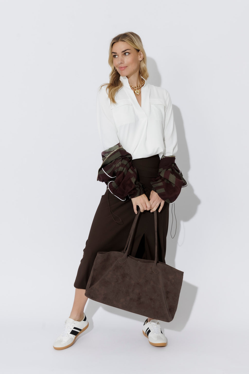 Dark Brown Director Tote Bag
