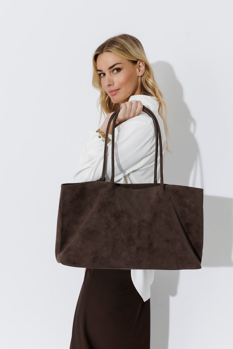 Dark Brown Director Tote Bag