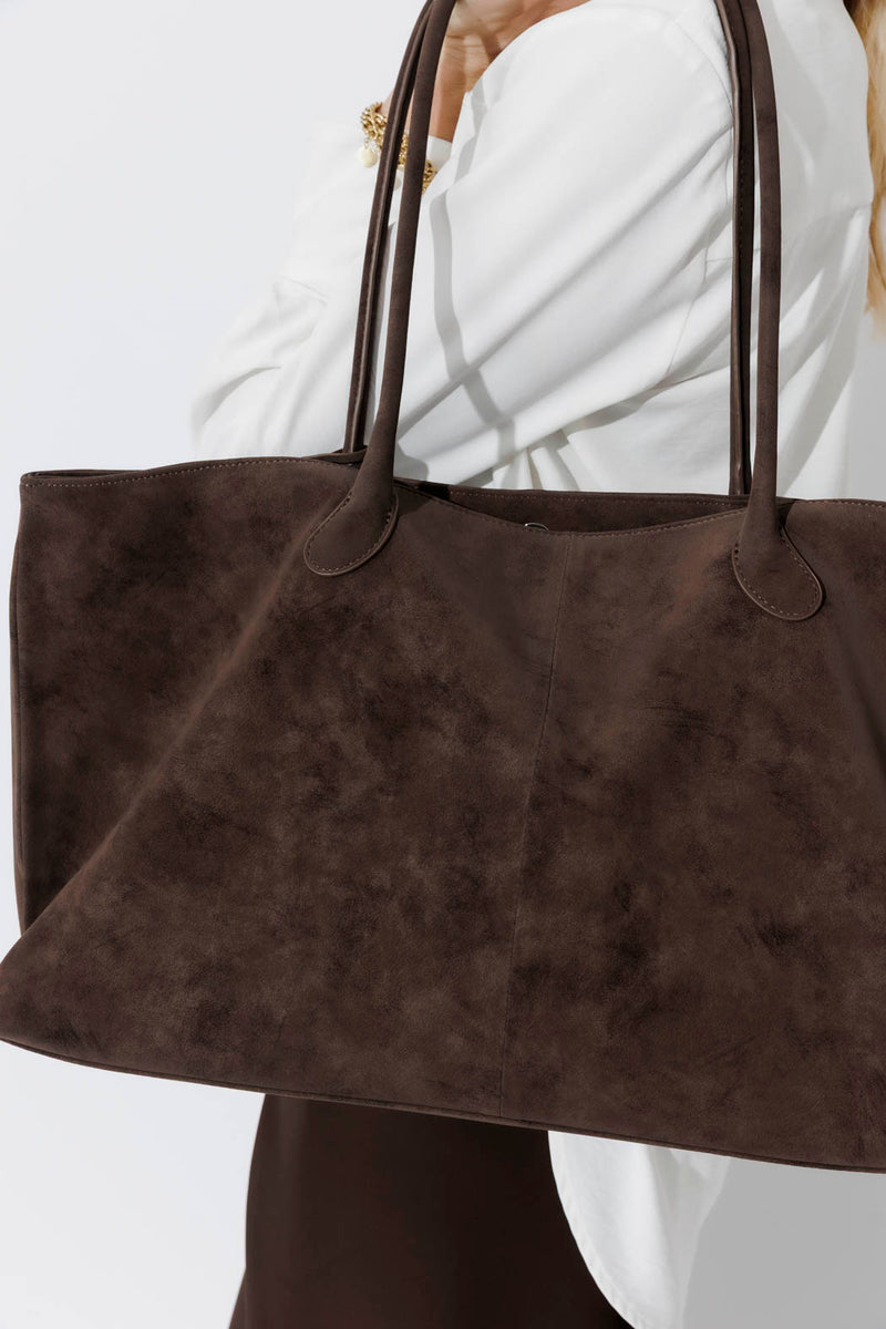 Dark Brown Director Tote Bag
