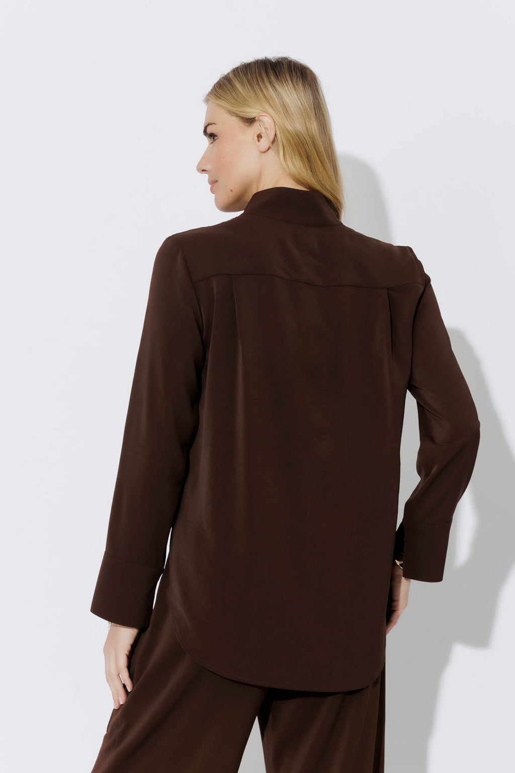 Chocolate Luxury Longline Blogger Shirt