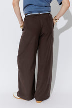 Chocolate Lyocell/Linen Sport Pant