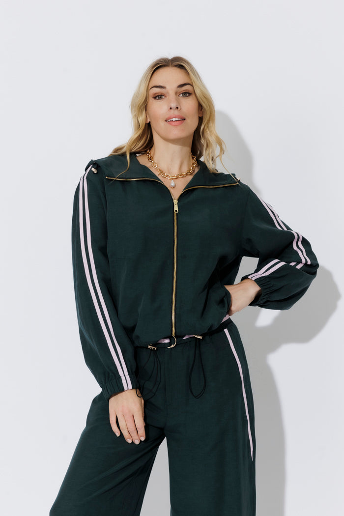 Teal Lyocell/Linen Sport Jacket