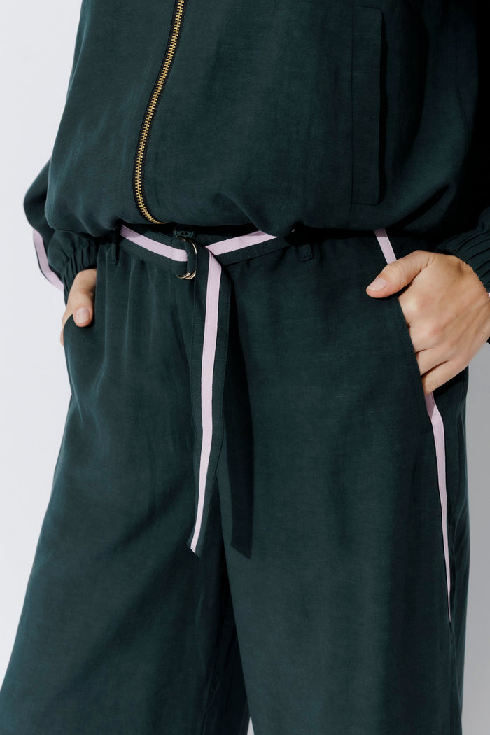 Teal Lyocell/Linen Sport Pant