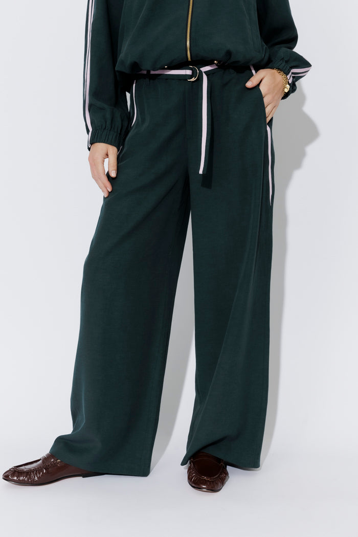Teal Lyocell/Linen Sport Pant