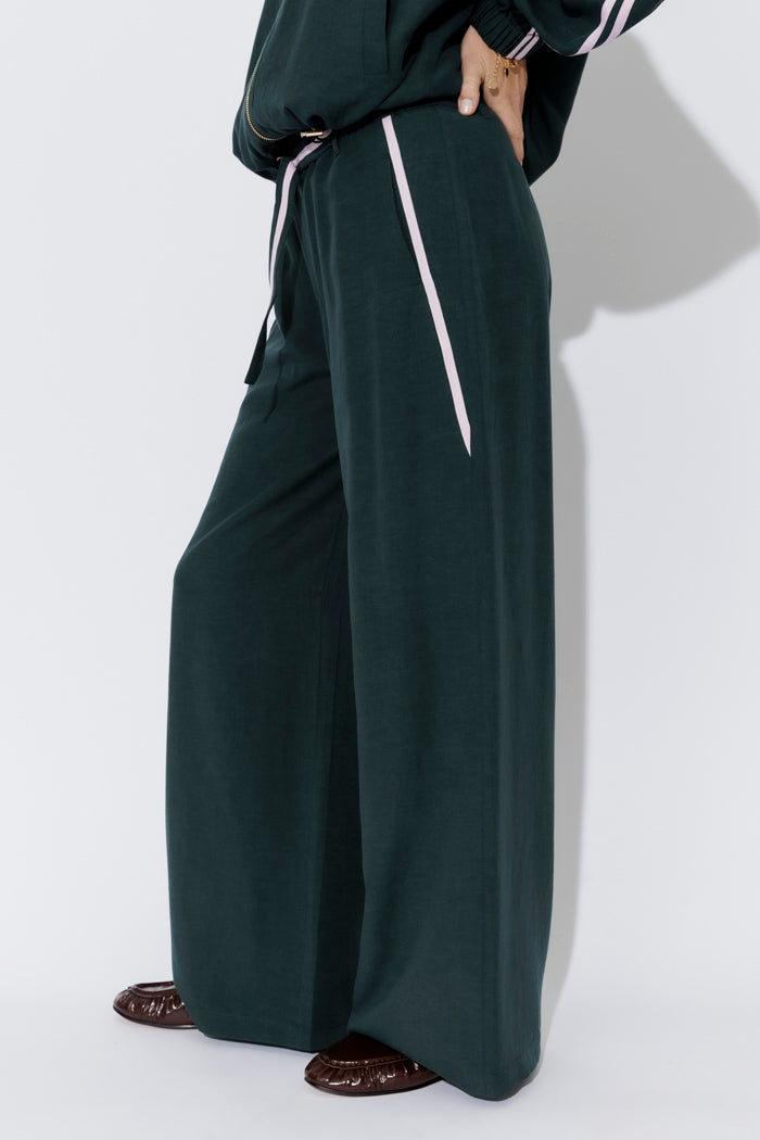 Teal Lyocell/Linen Sport Pant