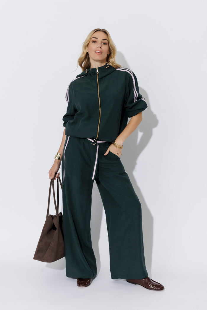 Teal Lyocell/Linen Sport Jacket