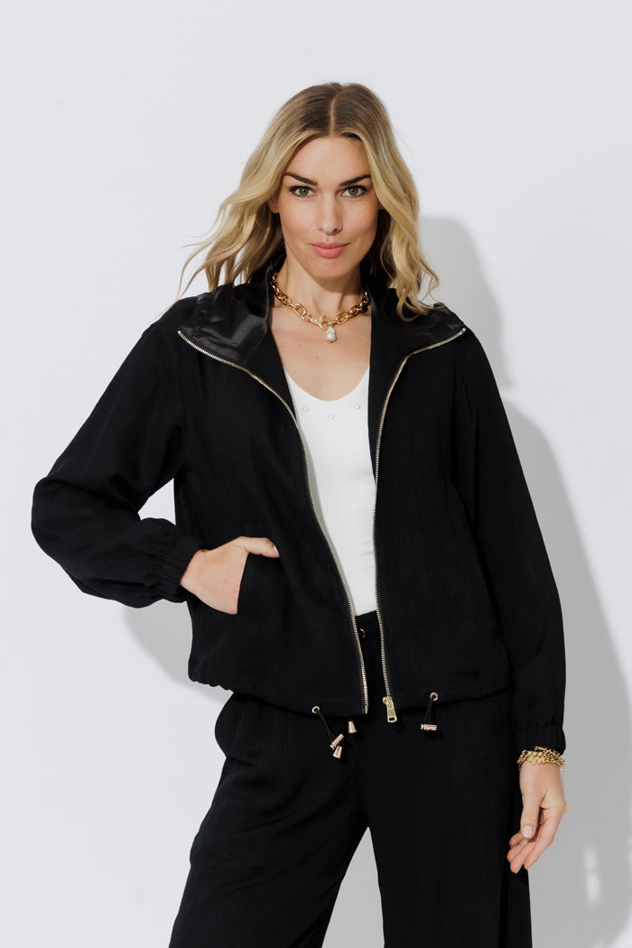 Black Leisure Sport Jacket