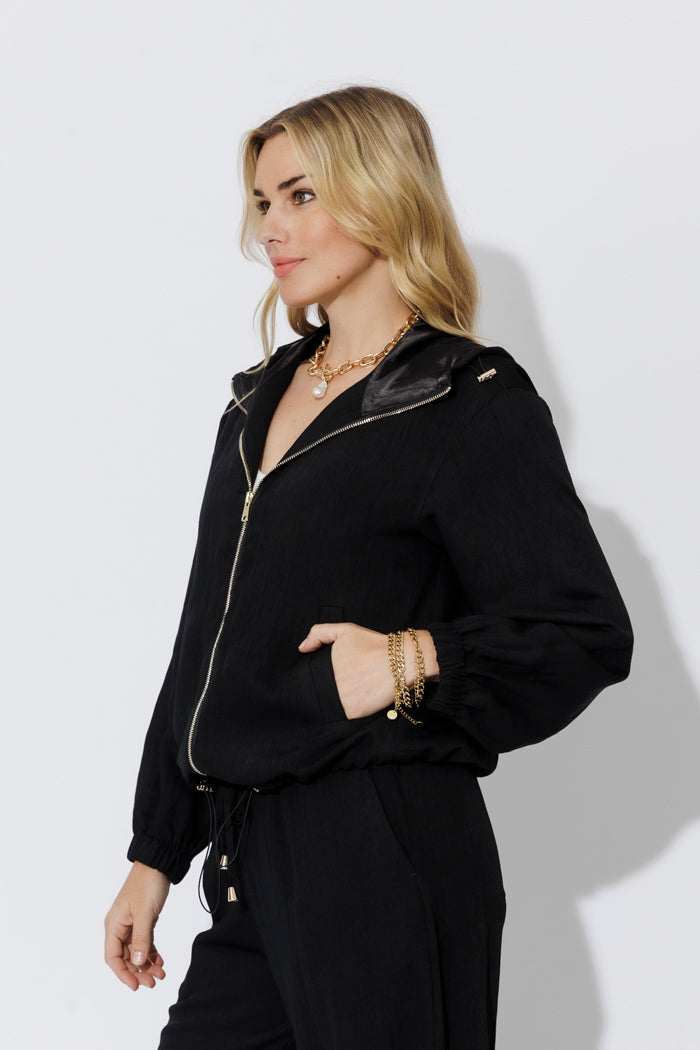 Black Leisure Sport Jacket