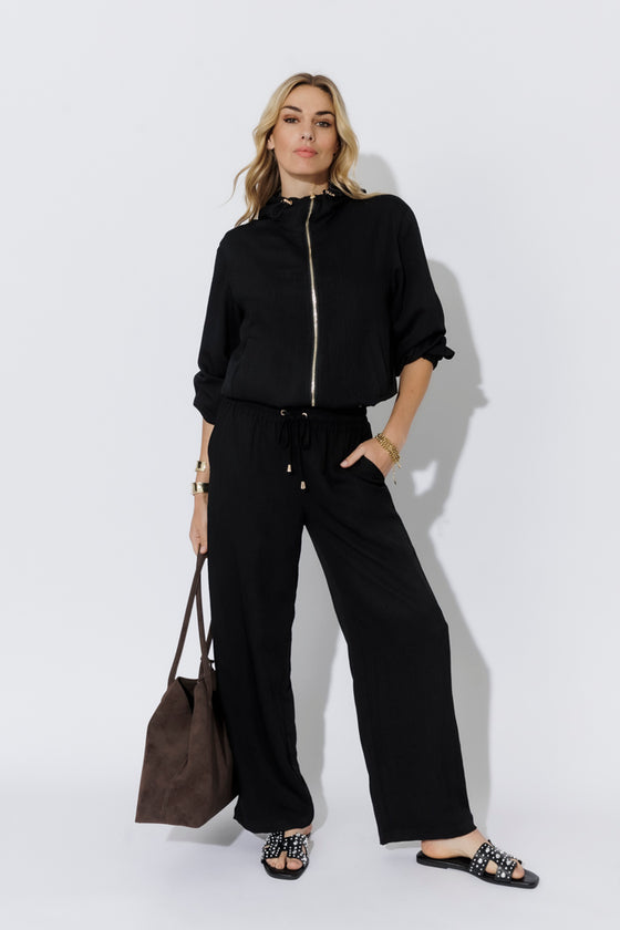 Black Leisure Sport Jacket