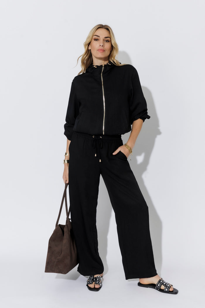 Black Leisure Sport Jacket