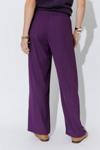 Purple Euro Pintuck Sport Pant