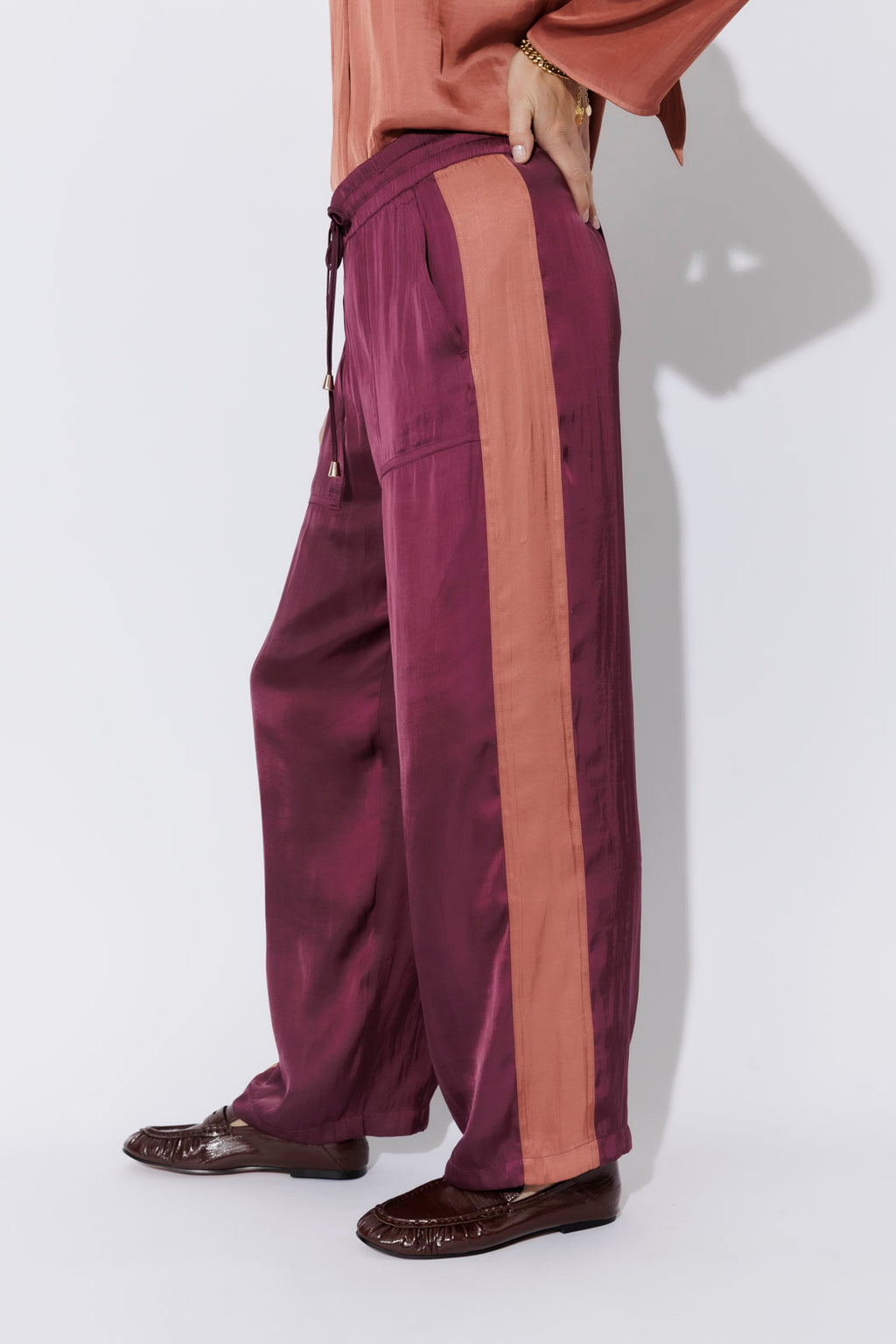 Cherry Glow Panel Pant