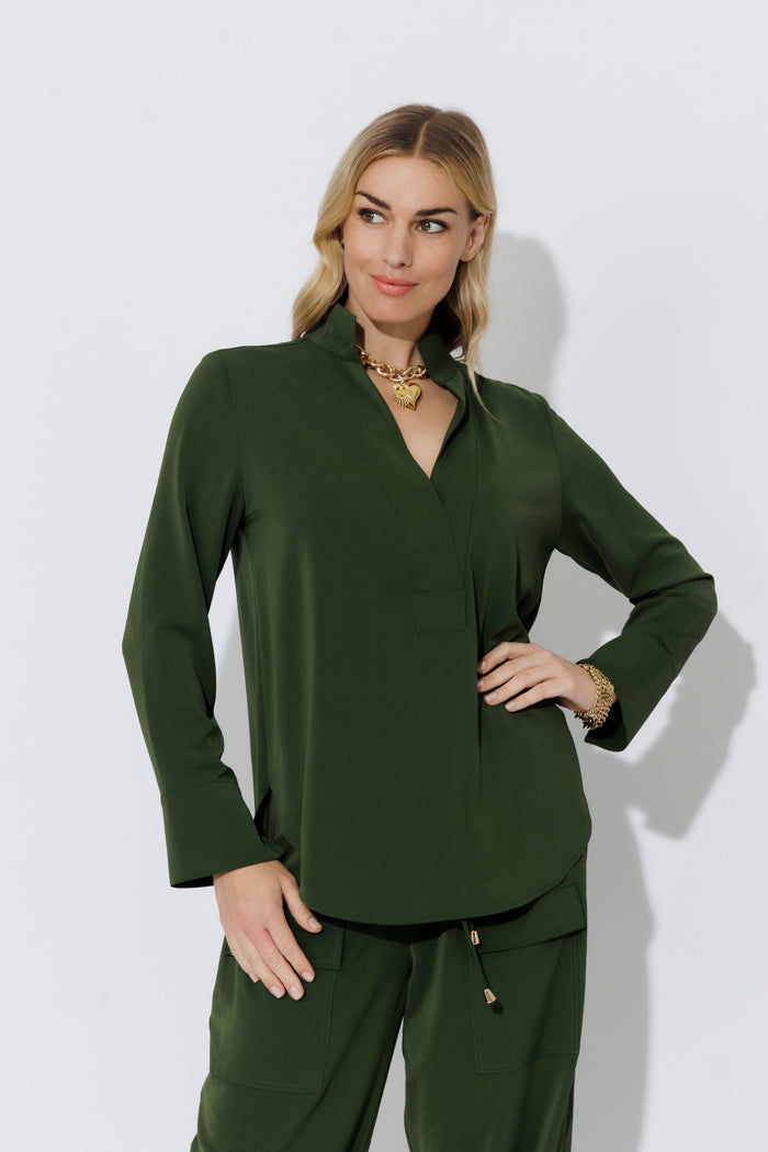 Forest Luxury Longline Blogger Shirt