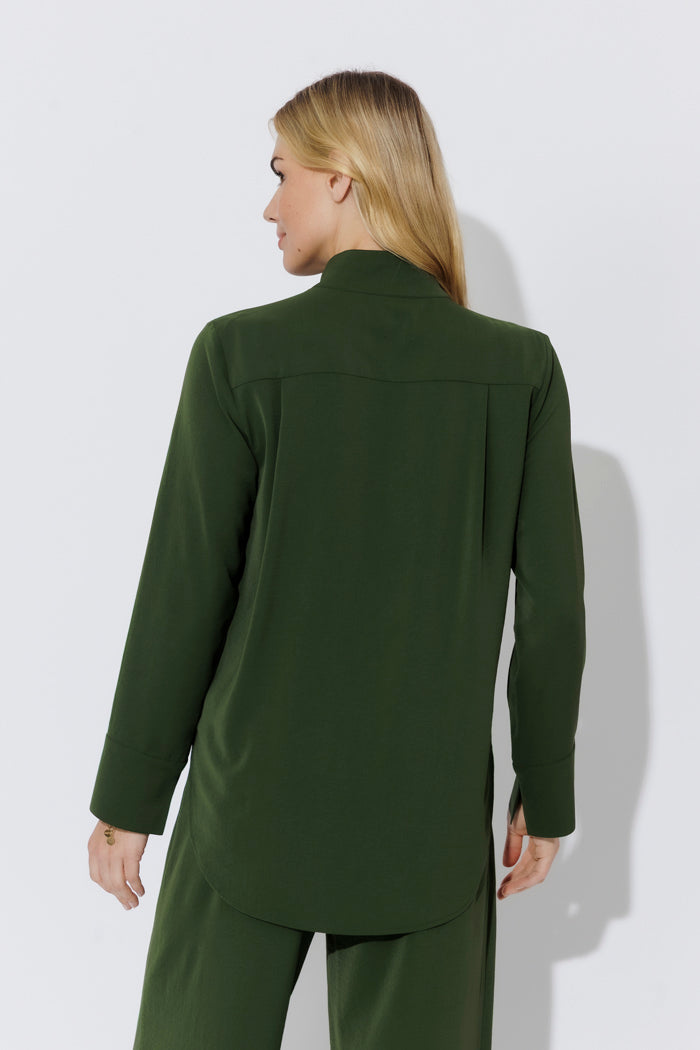 Forest Luxury Longline Blogger Shirt