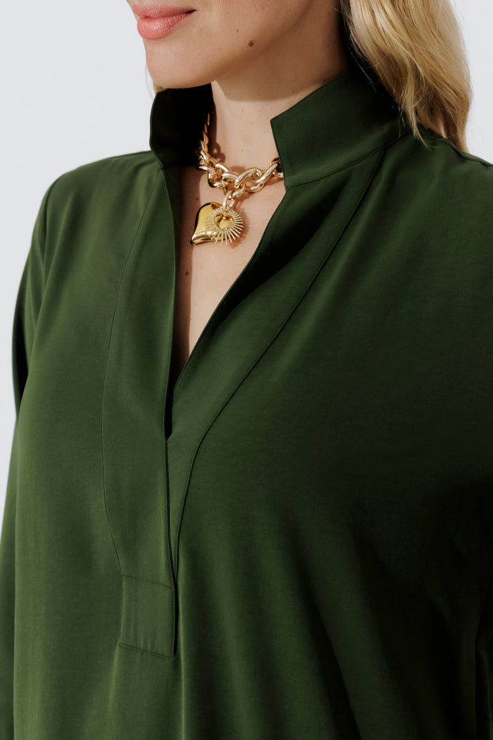 Forest Luxury Longline Blogger Shirt