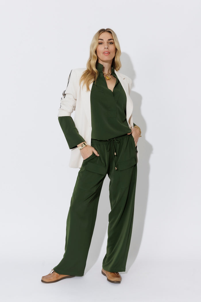 Forest Luxury Longline Blogger Shirt