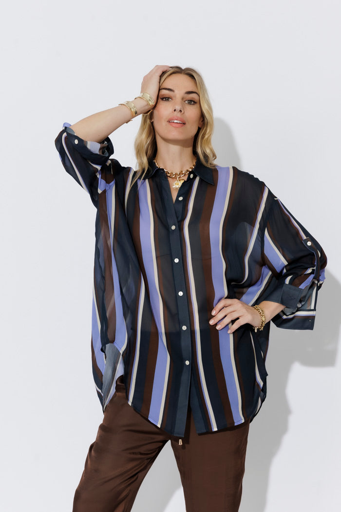 Stripe Viscose Florence Shirt