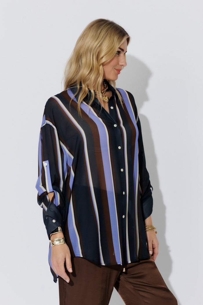 Stripe Viscose Florence Shirt