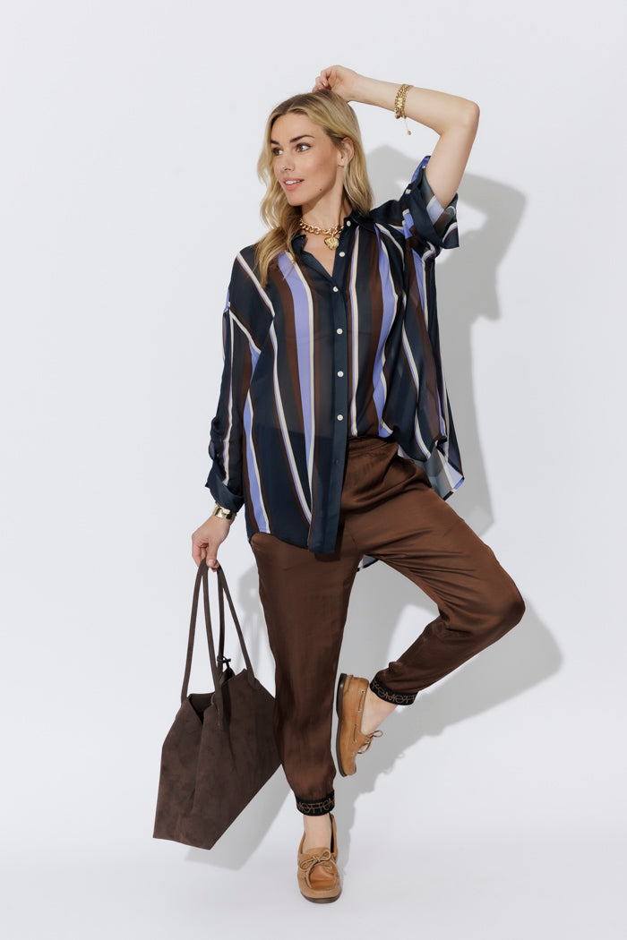 Stripe Viscose Florence Shirt