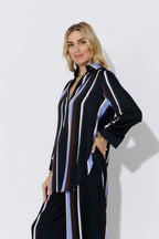 Stripe Longline Blogger Shirt