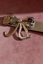 Pewter Bow Belt Pewter S/M