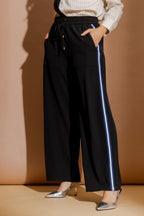 Black Side Stripe Culotte