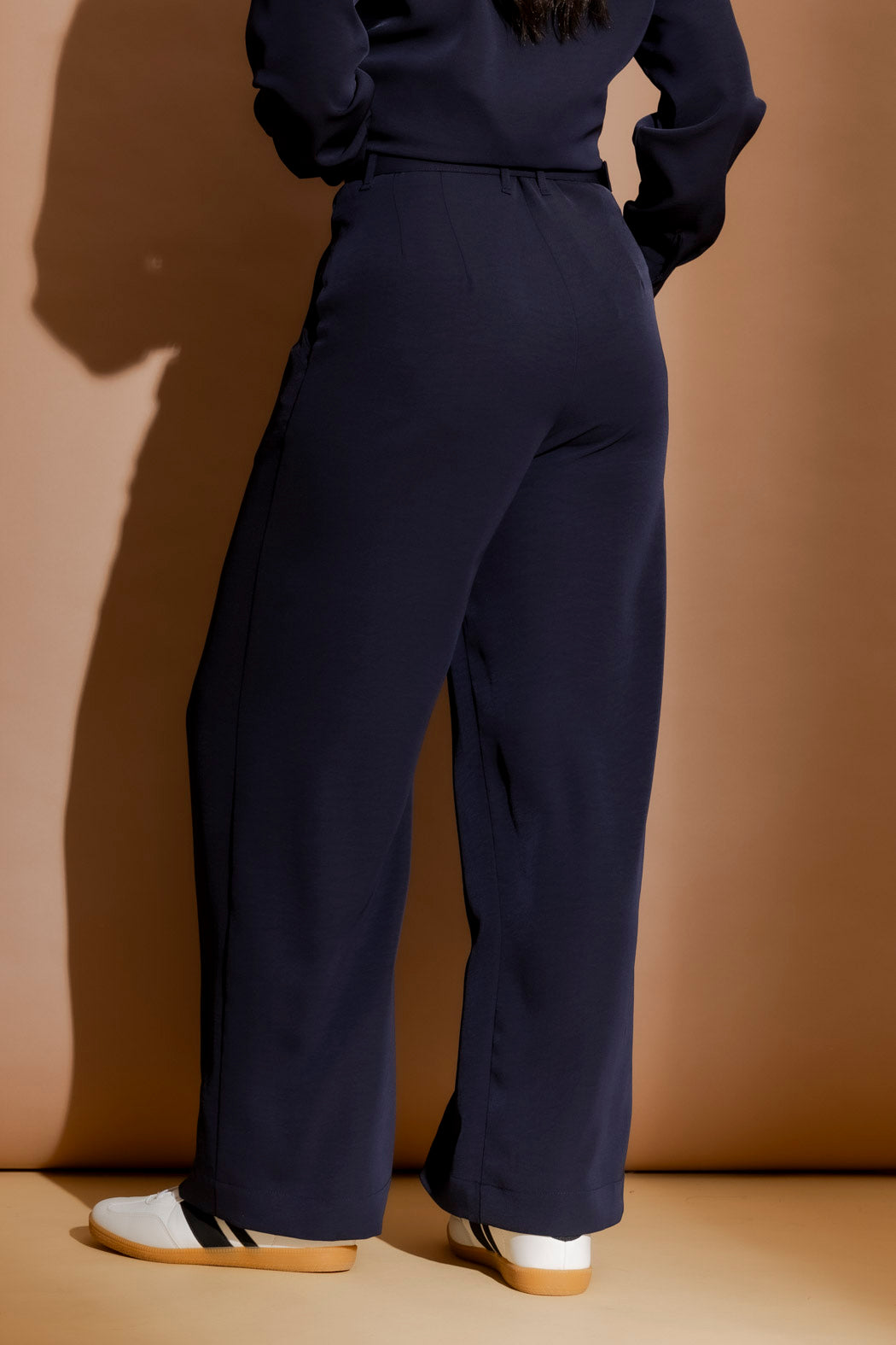 Navy Wide Leg Pant