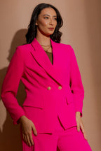 Hot Pink Euro Sisca Blazer Hot Pink