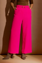 Hot Pink Euro Wide Leg Pant Hot Pink